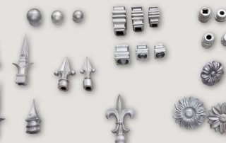 Herrajes San José • Nudos, anillos, rosetas y puntas de aluminio.